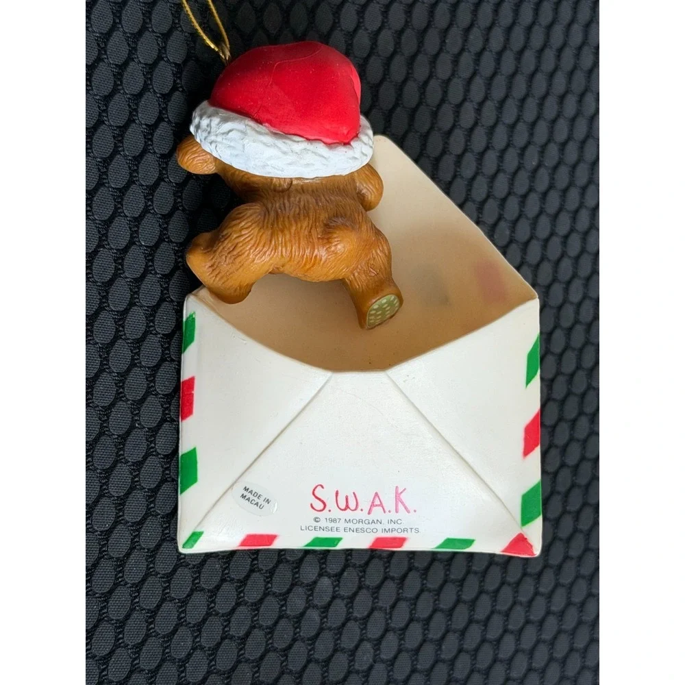 Vintage Letter To Santa Ornament & USPS Mailbox With Letter To Santa Set of 2